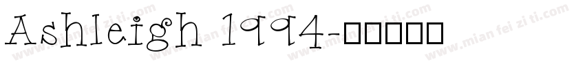 Ashleigh 1994字体转换